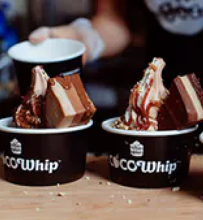 An image of Cocowhip with raw chocolate treats